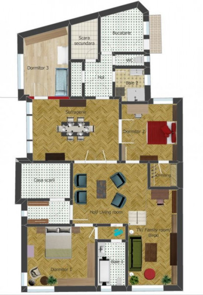 Apartament Exclusivist 6 camere Intr. Armasului langa Parcurile Icoanei & Ioanid
