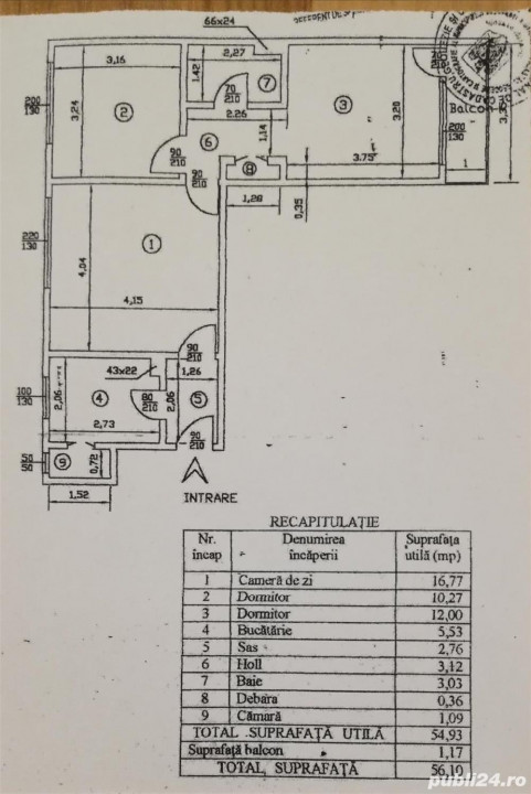 SUPER OCAZIE SE VINDE APARTAMENT 3 CAMERE SEMIDECOMANDAT IN ZONA UNIRII 