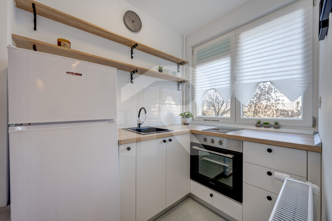 Garsoniera  Berceni - Turnu Măgurele etaj 6/9, mobilata-utilata,