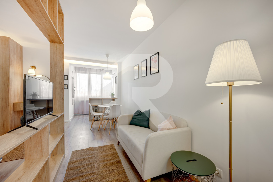 Garsoniera  Berceni - Turnu Măgurele etaj 6/9, mobilata-utilata,