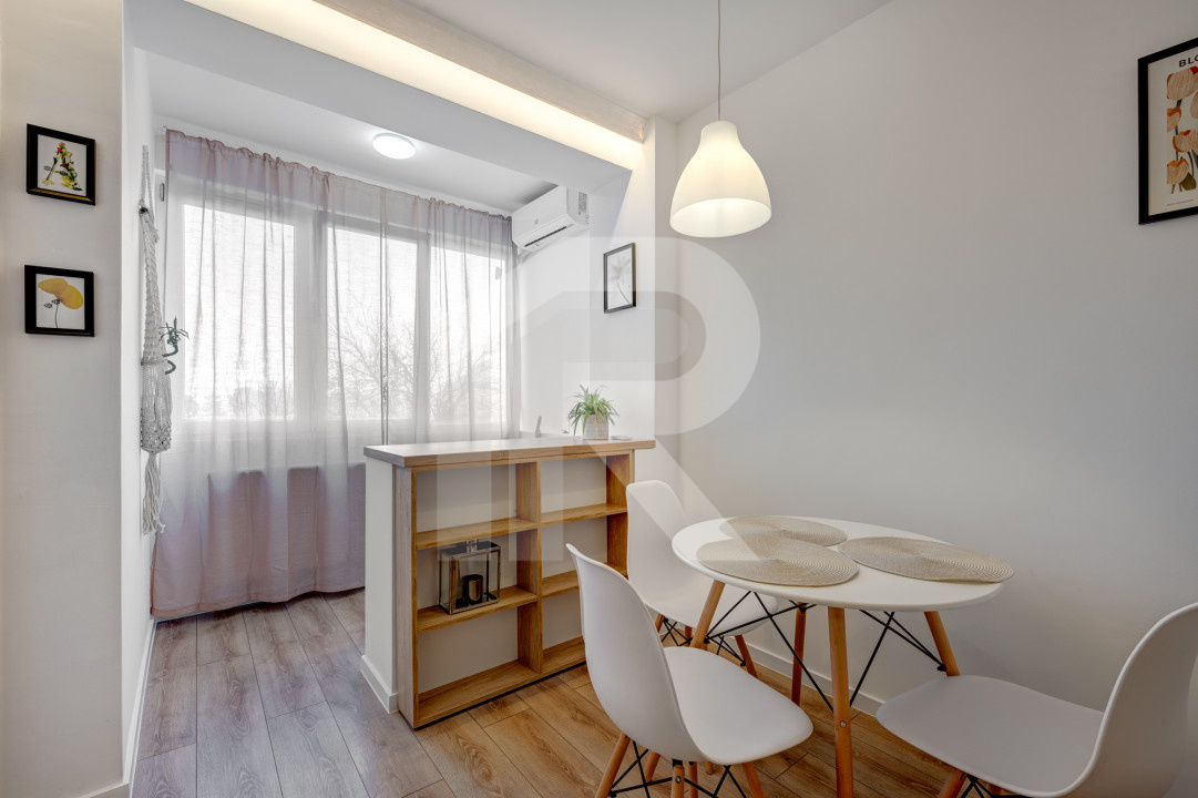 Garsoniera  Berceni - Turnu Măgurele etaj 6/9, mobilata-utilata,