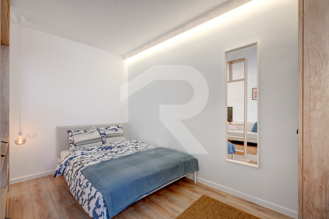 Garsoniera  Berceni - Turnu Măgurele etaj 6/9, mobilata-utilata,