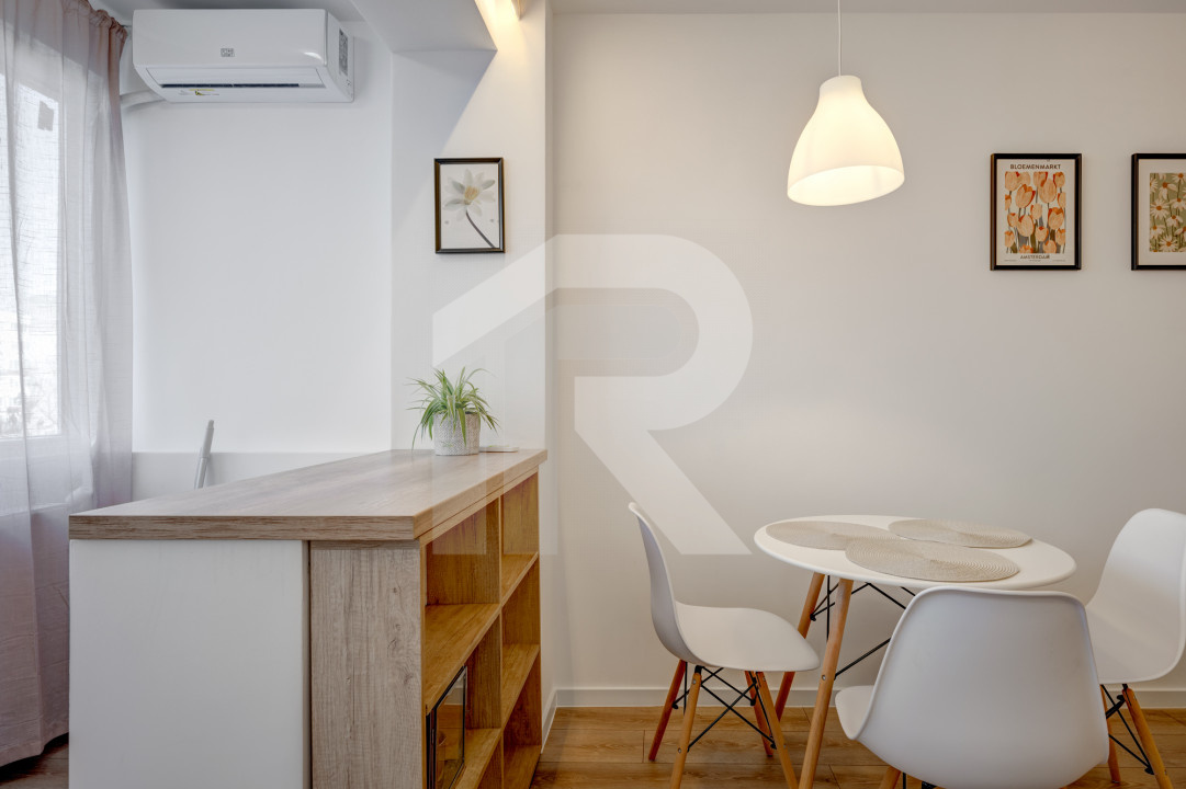 Garsoniera  Berceni - Turnu Măgurele etaj 6/9, mobilata-utilata,