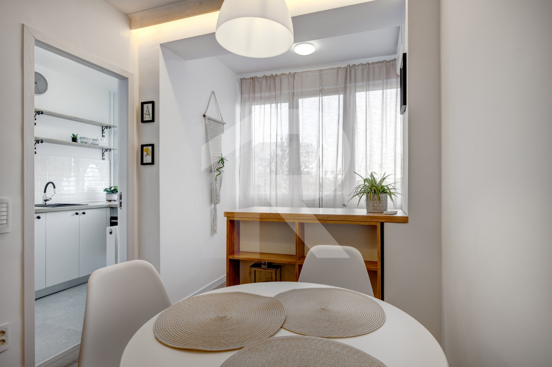 Garsoniera  Berceni - Turnu Măgurele etaj 6/9, mobilata-utilata,