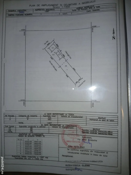 Casă bătrânească locuibilă, cu teren generos de 1500 mp,IF Dascălu, lângă Profi