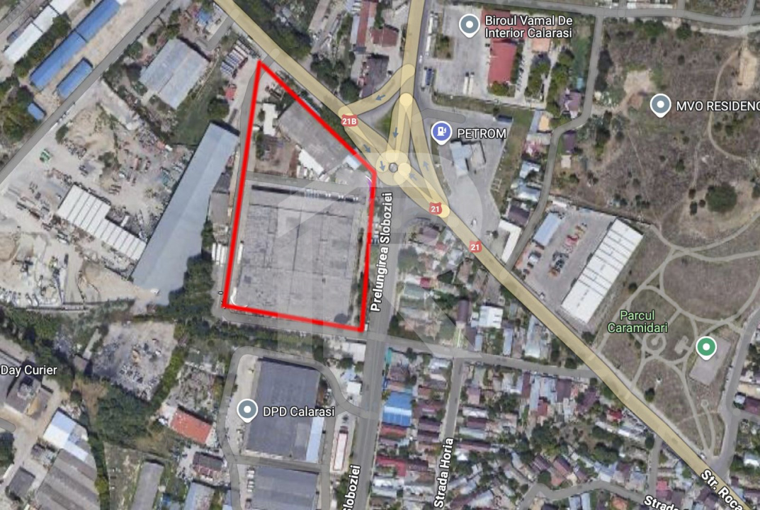 OPORTUNITATE DE INVESTITIE IN ORASUL CALARASI.  20000mp teren cu 10000mp hala