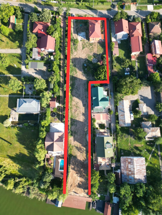 TEREN LAC SNAGOV - PONTON - CASA P+1E - 20ml deschidere