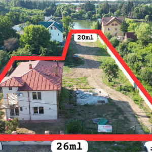 TEREN LAC SNAGOV - PONTON - CASA P+1E - 20ml deschidere