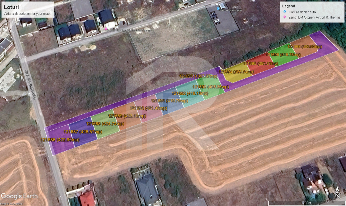 510mp-LOT PENTRU CASA - Otopeni, Ilfov - AUTORIZATIE CONSTRUIRE-89mp drum acces
