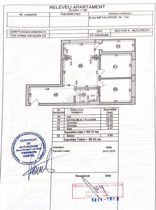 Cartierul Solar, Metalurgiei - ap. cu 3 camere + parcare