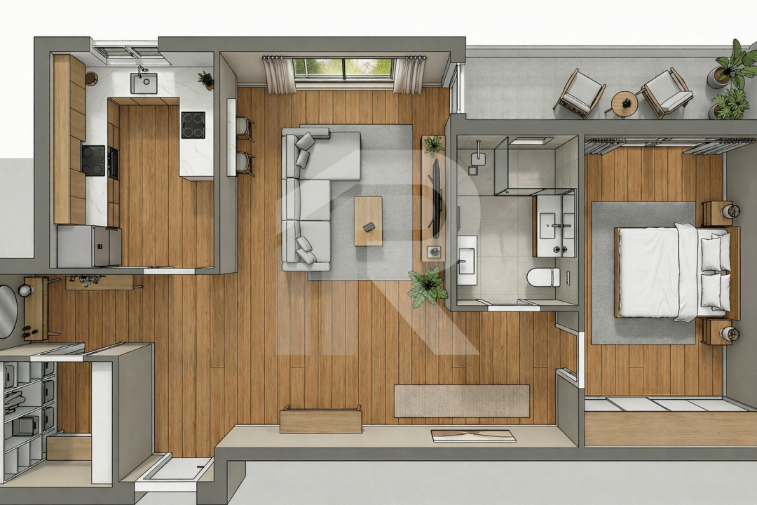 Apartament 2 Camere | 400m pana la Metrou Parc Drumul Taberei