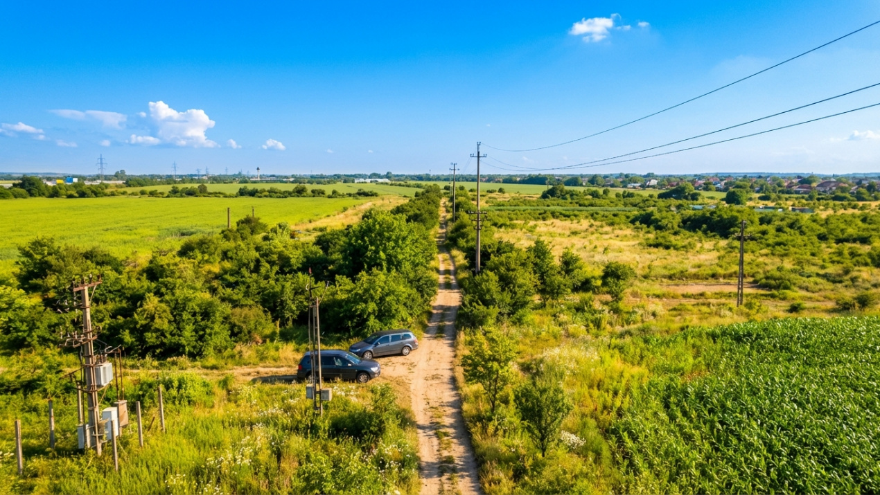 Teren Bragadiru langa A0 - PUZ aprobat, vizibilitate autostrada