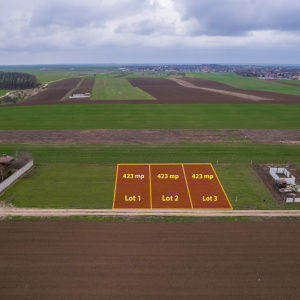 FRUMUSANI - VIOLETELOR, TEREN 423 MP, FRONT 14 M!