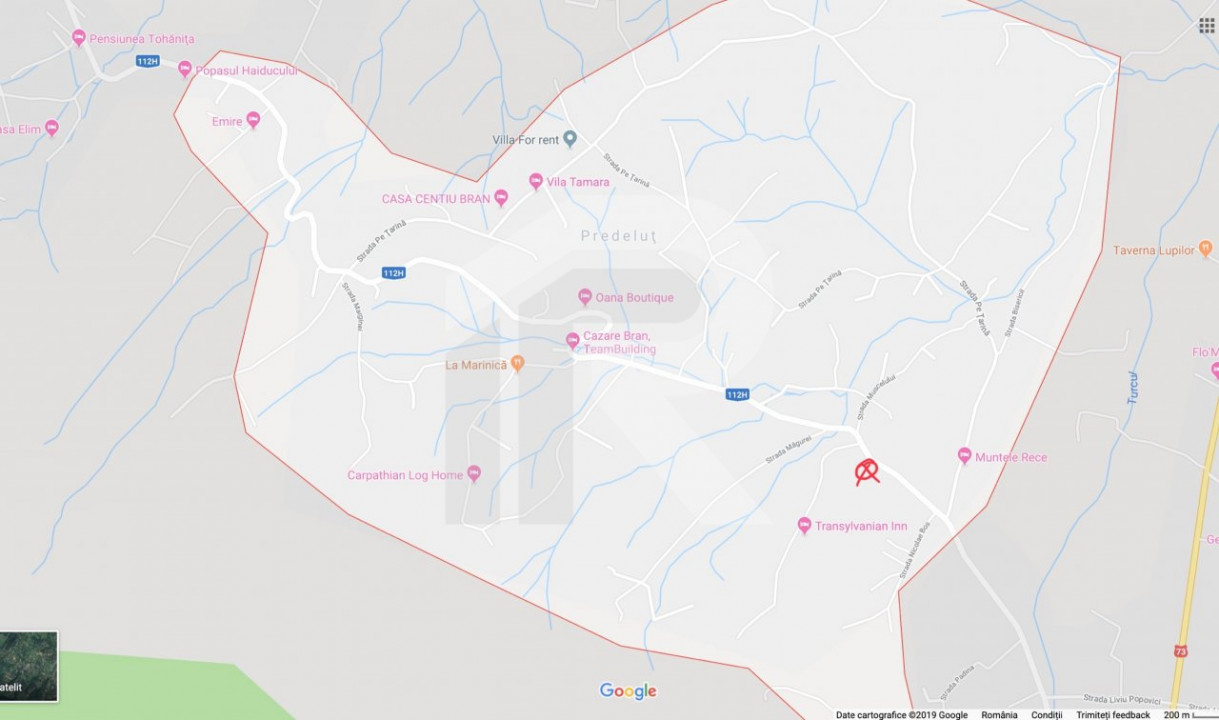 Teren investitie Bran - Predelut, la 2 km de Castelul Bran