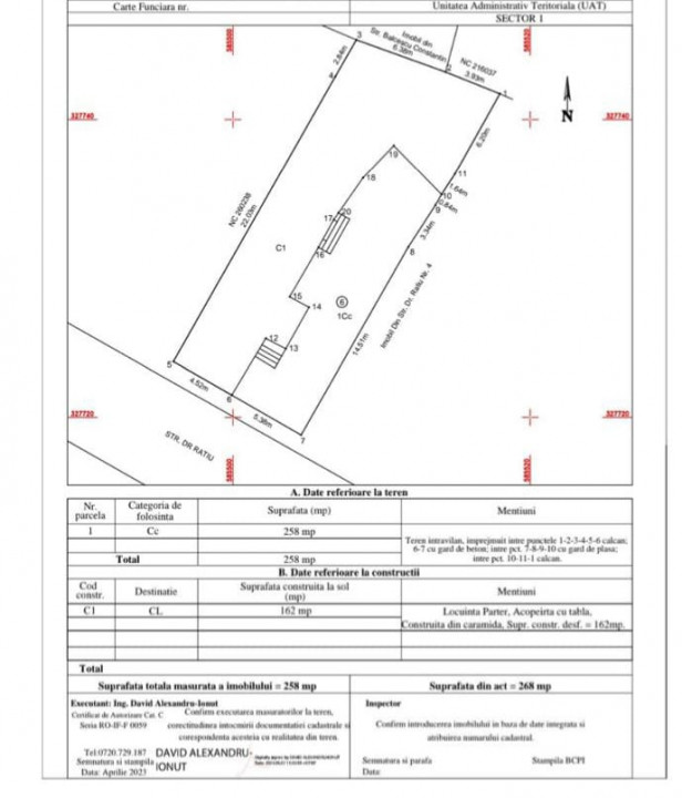 Teren 525 mp cu case demolabile strada Ion Ratiu Witting Gara De Nord