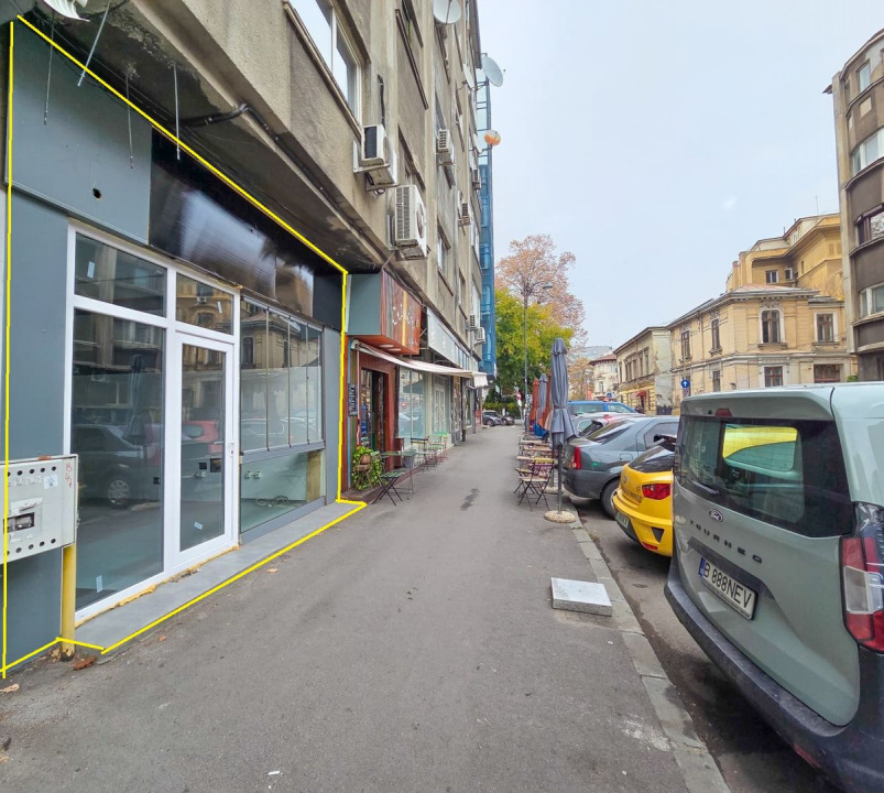 Spatiu comercial 37mp Universitate Batistei Stradal